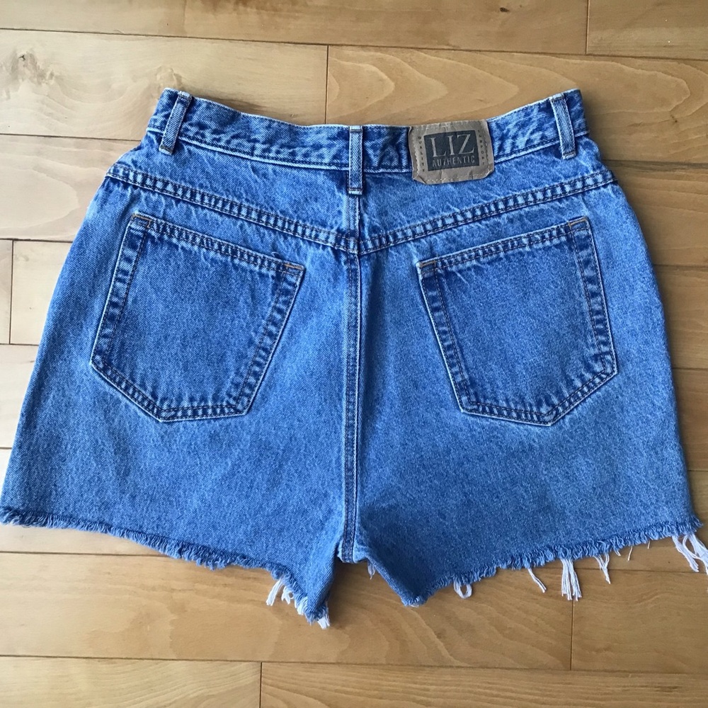 Vintage 90s Lizwear Liz Clairborne High Waisted Denim MOM shorts sz 10